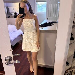 French connection mini dress with flowers.